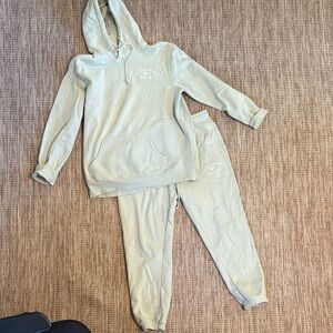 Pacific Sunwear Light Green Hoodie and Jogger Set